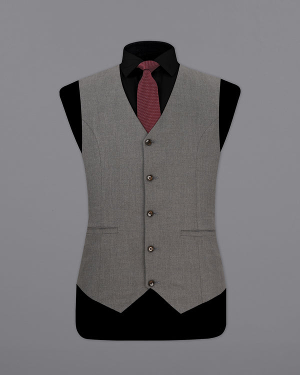 Tundora Grey Textured Waistcoat WC2276-36, WC2276-38, WC2276-40, WC2276-42, WC2276-44, WC2276-46, WC2276-48, WC2276-50, WC2276-52, WC2276-54, WC2276-56, WC2276-58, WC2276-60