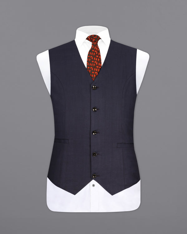 Thunder Navy Blue Waistcoat V2309-36, V2309-38, V2309-40, V2309-42, V2309-44, V2309-46, V2309-48, V2309-50, V2309-52, V2309-54, V2309-56, V2309-58, V2309-60