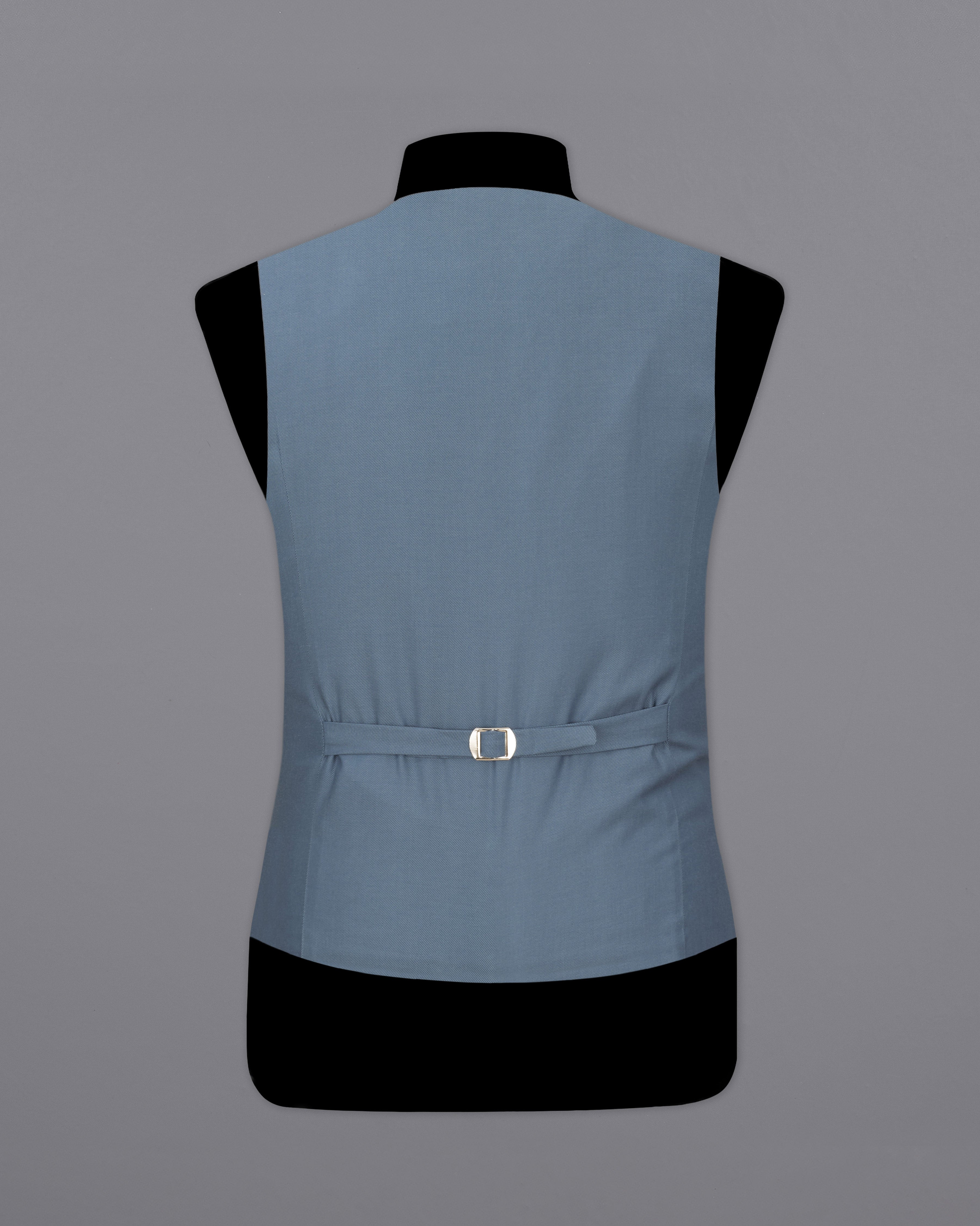 Metallic Blue Premium Cotton Waistcoat V2331-36, V2331-38, V2331-40, V2331-42, V2331-44, V2331-46, V2331-48, V2331-50, V2331-52, V2331-54, V2331-56, V2331-58, V2331-60