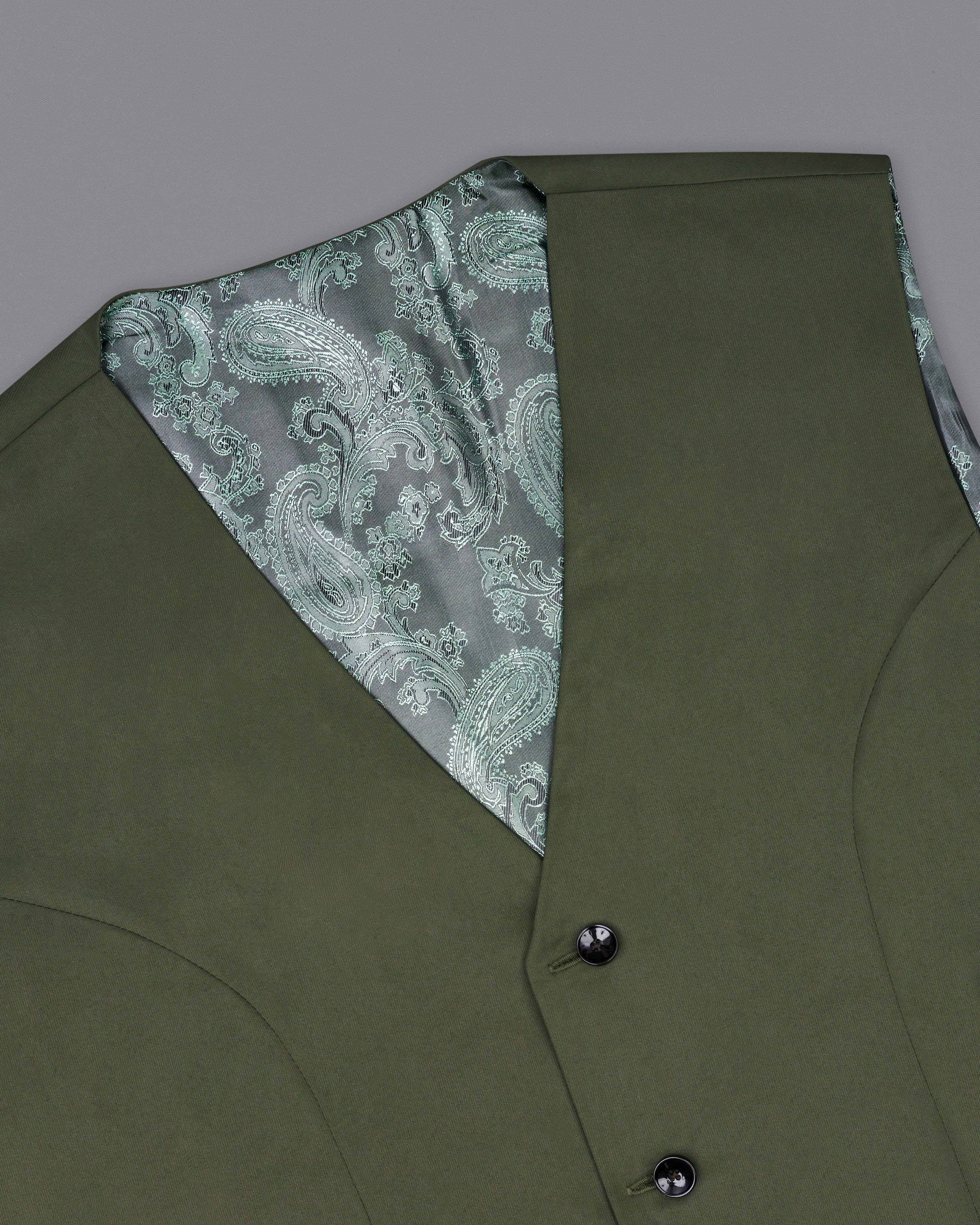 Twill Green Textured Waistcoat V2456-36, V2456-38, V2456-40, V2456-42, V2456-44, V2456-46, V2456-48, V2456-50, V2456-52, V2456-54, V2456-56, V2456-58, V2456-60