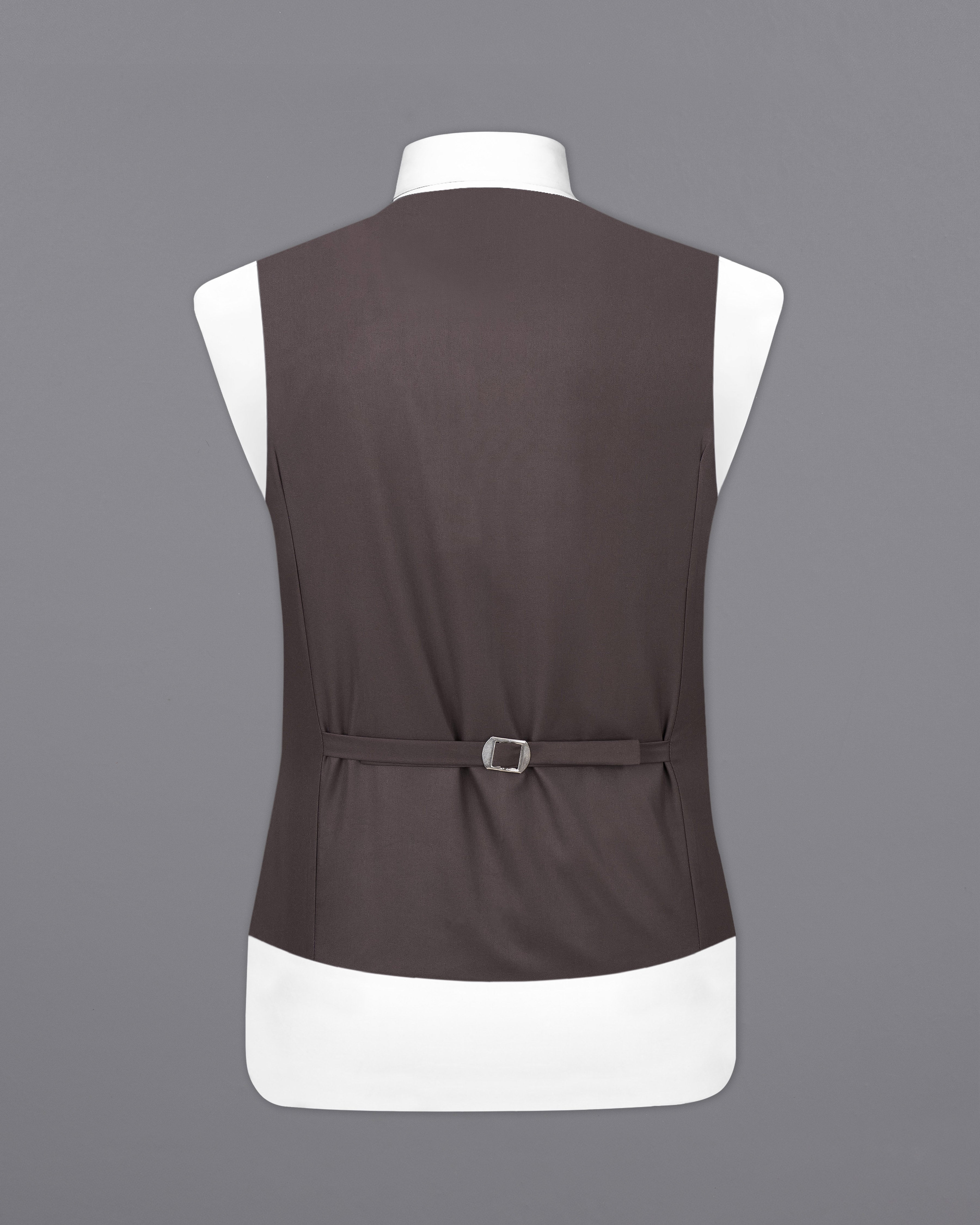 Coffee Brown Textured Waistcoat V2466-36, V2466-38, V2466-40, V2466-42, V2466-44, V2466-46, V2466-48, V2466-50, V2466-52, V2466-54, V2466-56, V2466-58, V2466-60