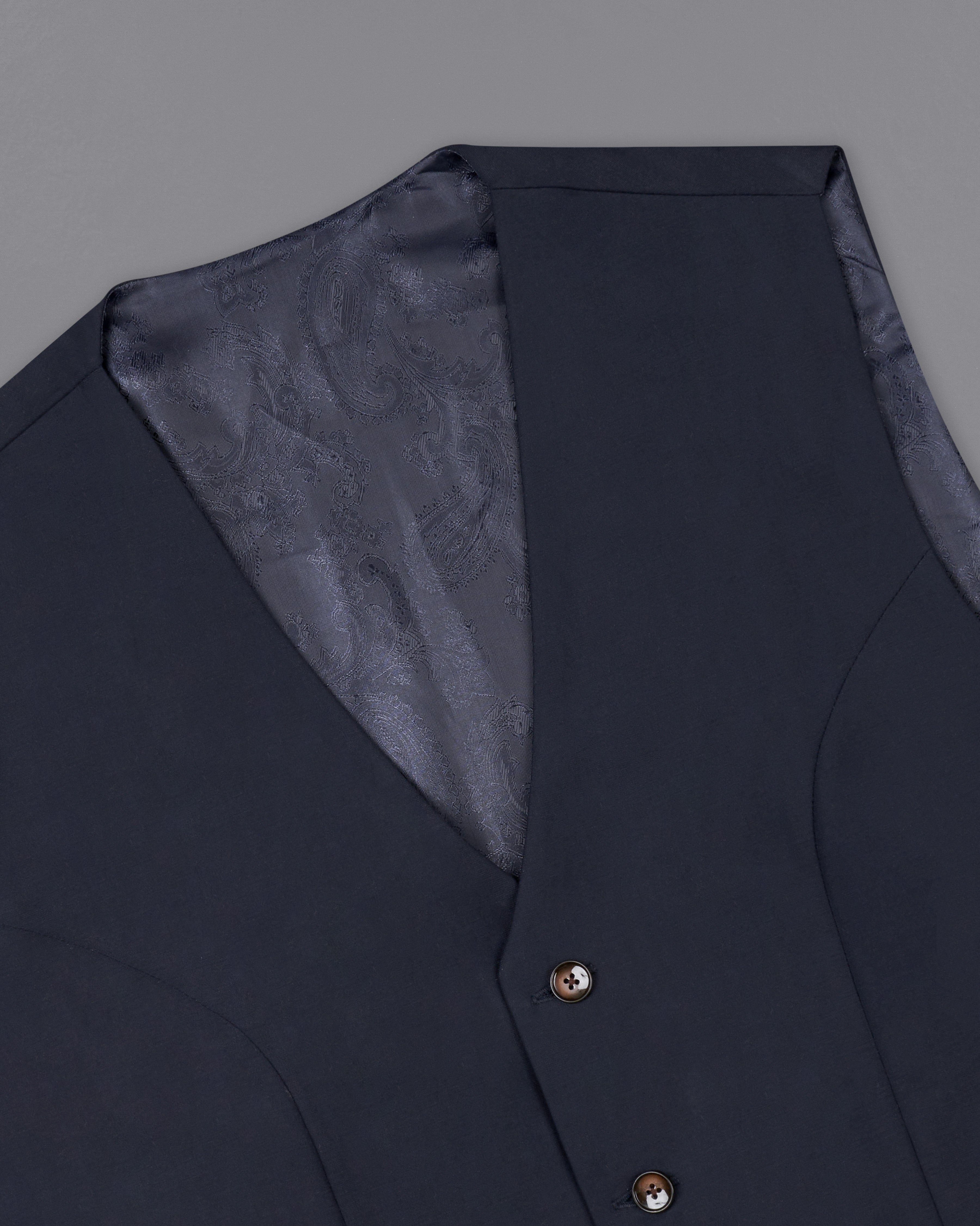 Baltic Sea Navy Blue Waistcoat V2489-36, V2489-38, V2489-40, V2489-42, V2489-44, V2489-46, V2489-48, V2489-50, V2489-52, V2489-54, V2489-56, V2489-58, V2489-60