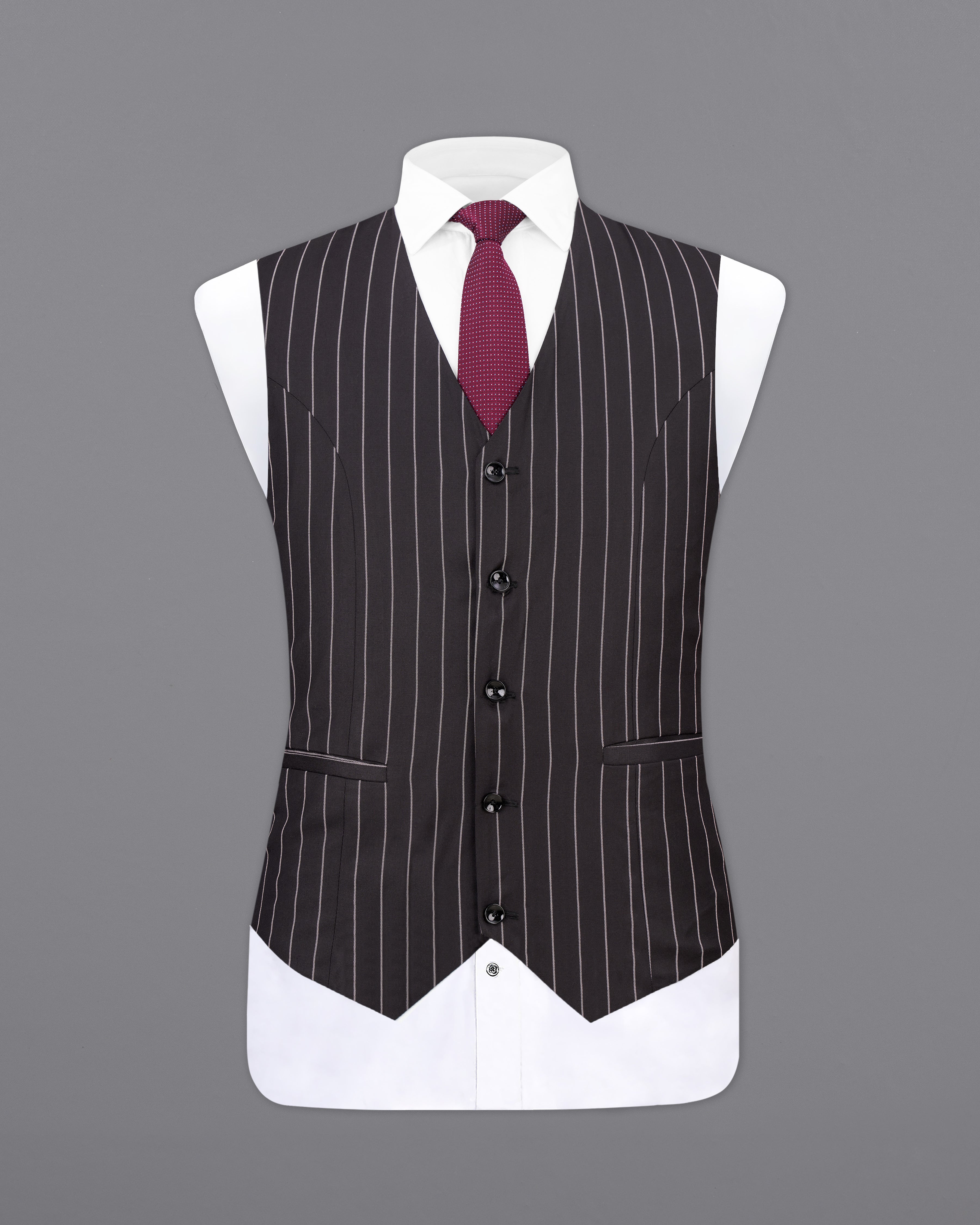 Birch Brown Striped Waistcoat V2498-36, V2498-38, V2498-40, V2498-42, V2498-44, V2498-46, V2498-48, V2498-50, V2498-52, V2498-54, V2498-56, V2498-58, V2498-60