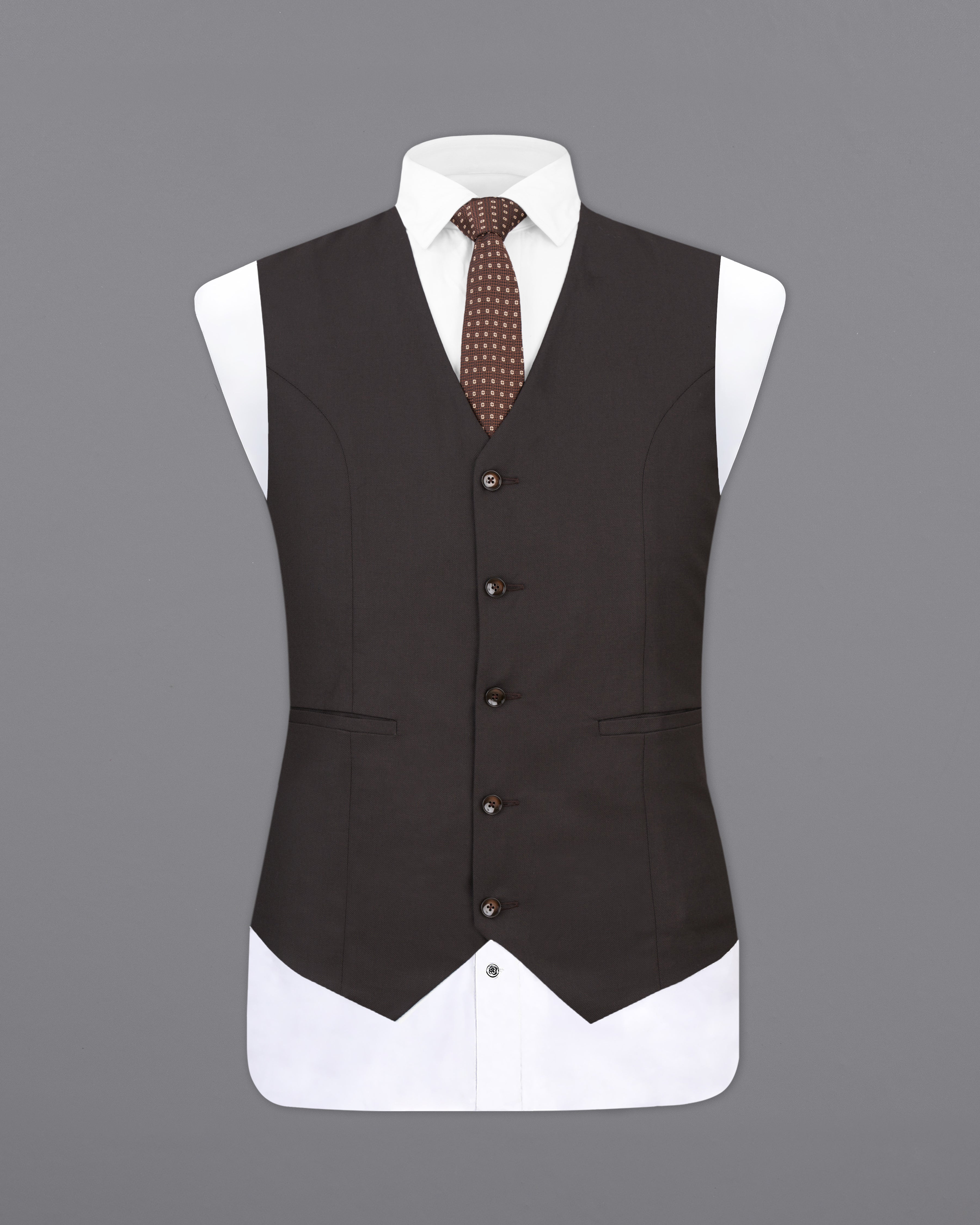 Eclipse Brown Waistcoat V2500-36, V2500-38, V2500-40, V2500-42, V2500-44, V2500-46, V2500-48, V2500-50, V2500-52, V2500-54, V2500-56, V2500-58, V2500-60