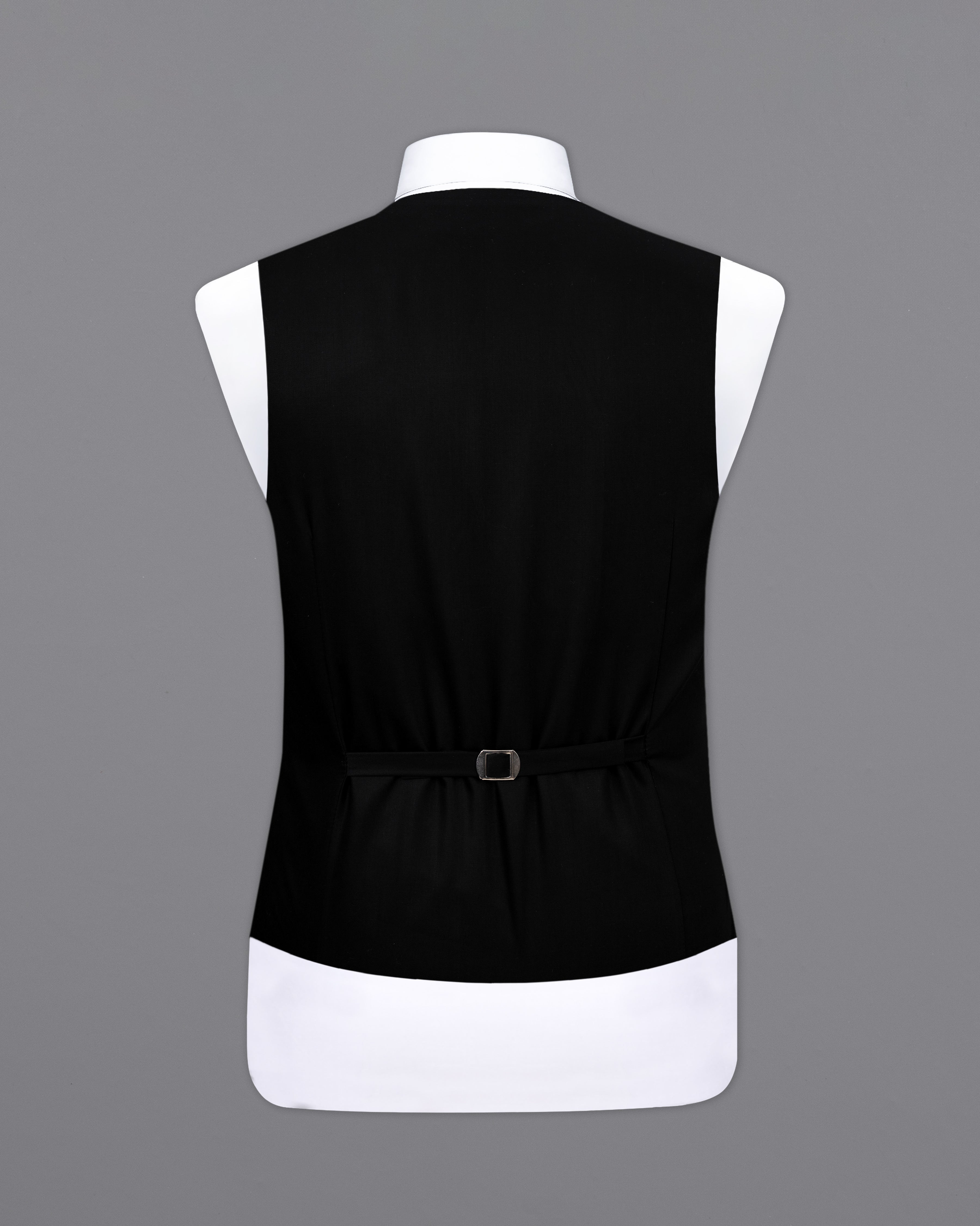 Jade Black Designer Cotton Waistcoat V2522-DB-36, V2522-DB-38, V2522-DB-40, V2522-DB-42, V2522-DB-44, V2522-DB-46, V2522-DB-48, V2522-DB-50, V2522-DB-52, V2522-DB-54, V2522-DB-56, V2522-DB-58, V2522-DB-60