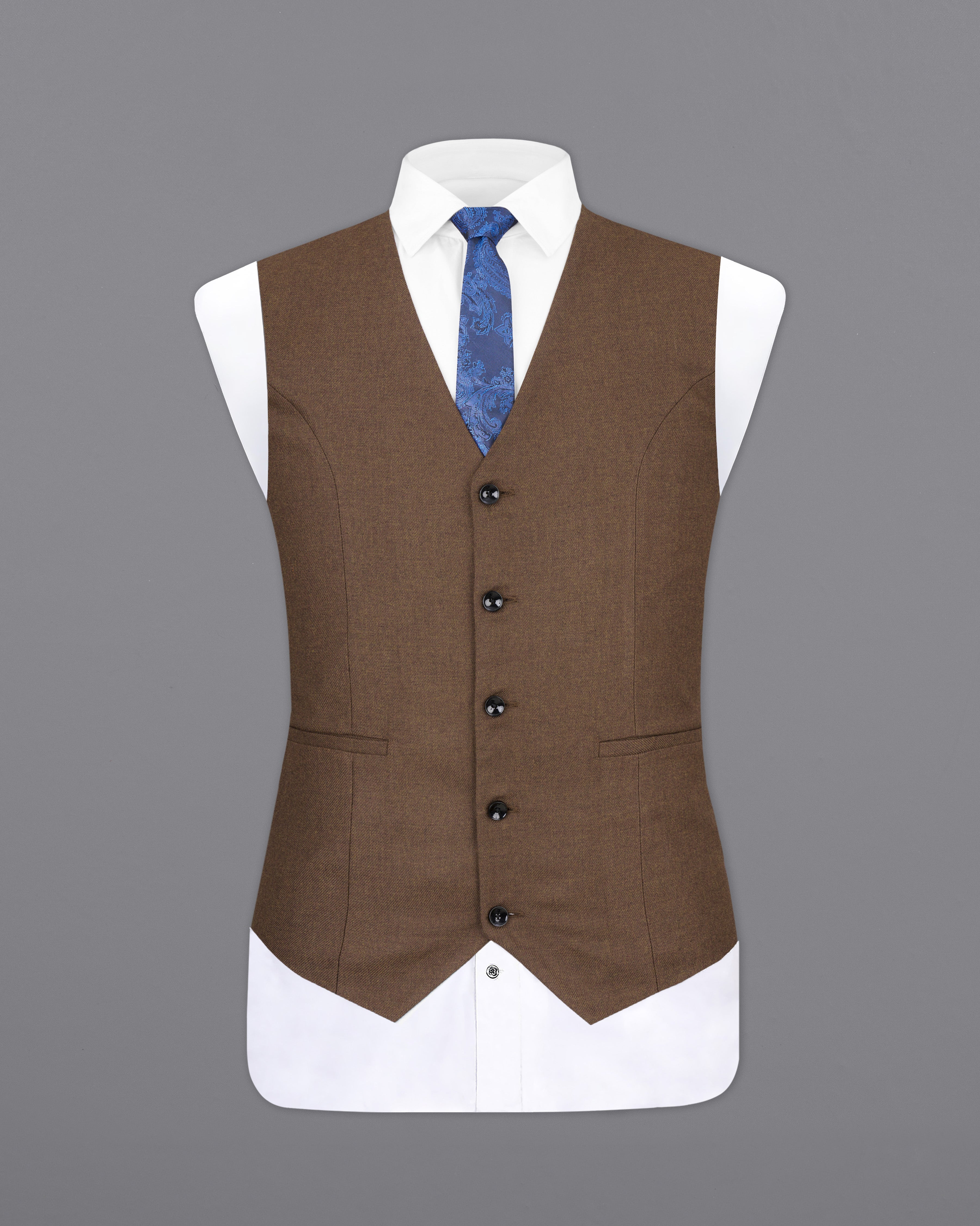 Sandrift Gray Waistcoat V2528-36, V2528-38, V2528-40, V2528-42, V2528-44, V2528-46, V2528-48, V2528-50, V2528-52, V2528-54, V2528-56, V2528-58, V2528-60