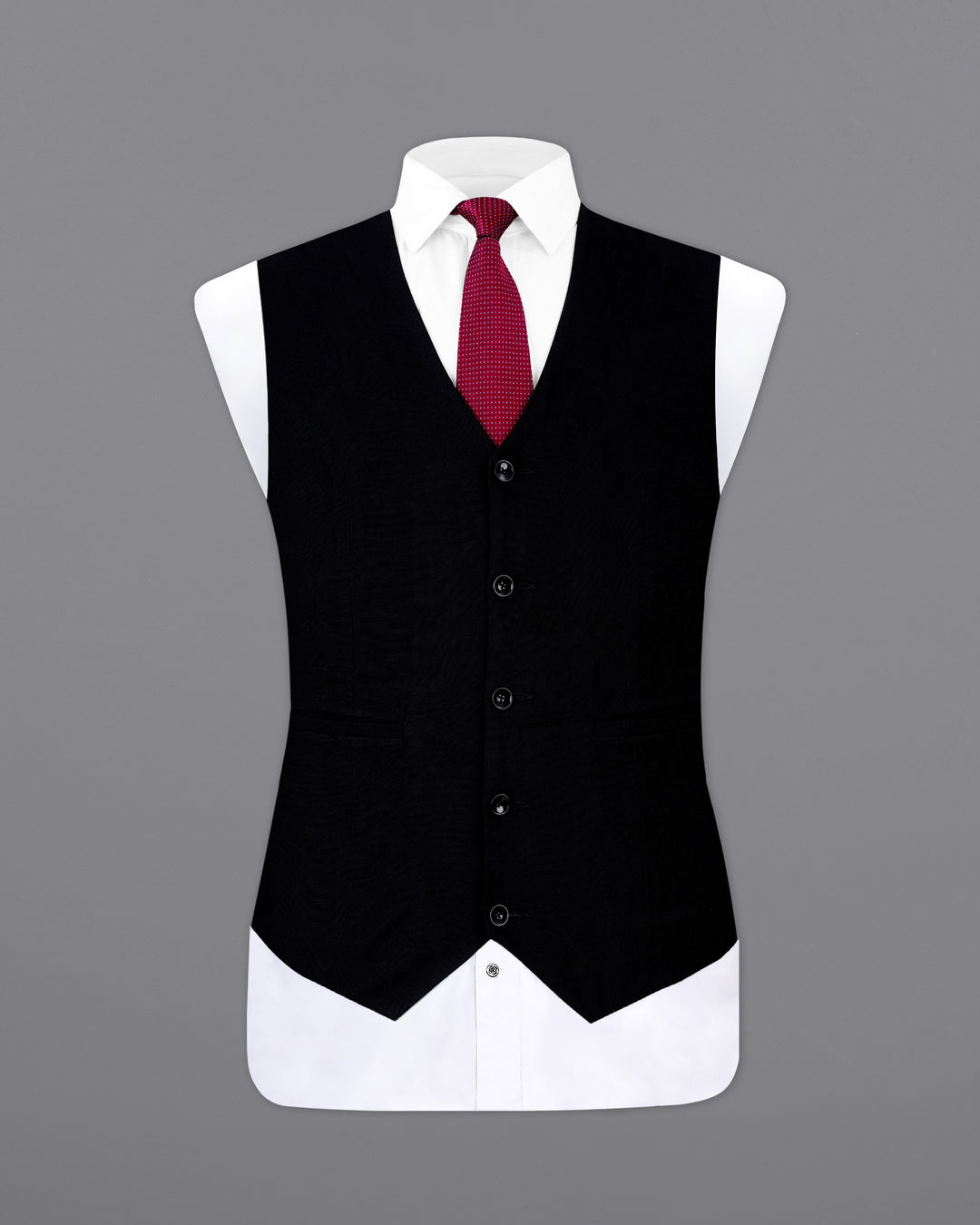 KOREAN BLACK ( THE BEST BLACK WE HAVE ) DESIGNER WAISTCOAT