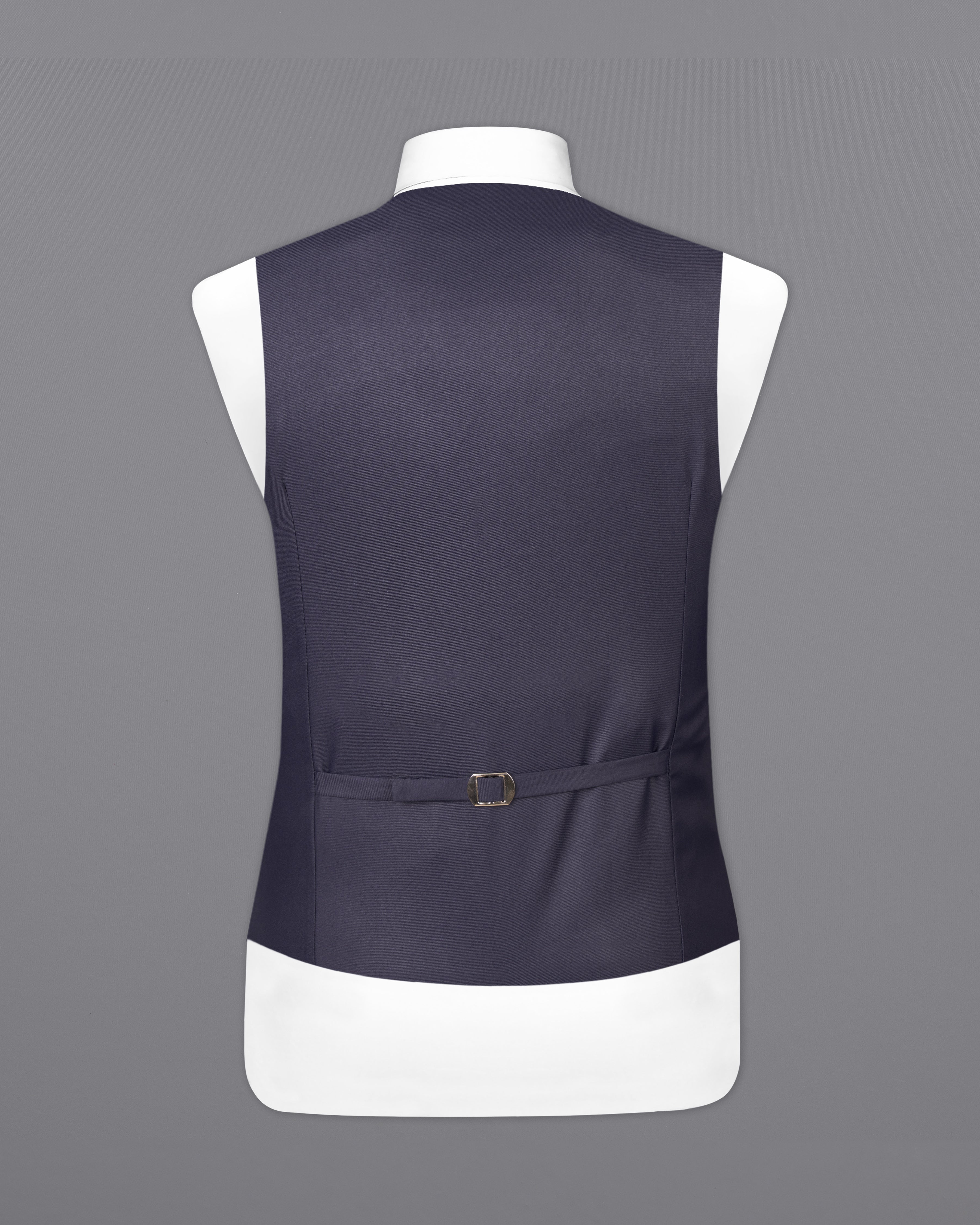 Gunmetal Blue Solid Waistcoat V2565-36, V2565-38, V2565-40, V2565-42, V2565-44, V2565-46, V2565-48, V2565-50, V2565-52, V2565-54, V2565-56, V2565-58, V2565-60