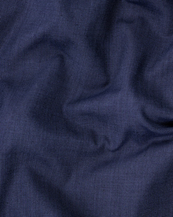 Lapis Blue Wool Blend Waistcoat