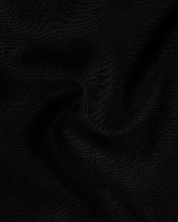 Jade Black Subtle Sheen Waistcoat