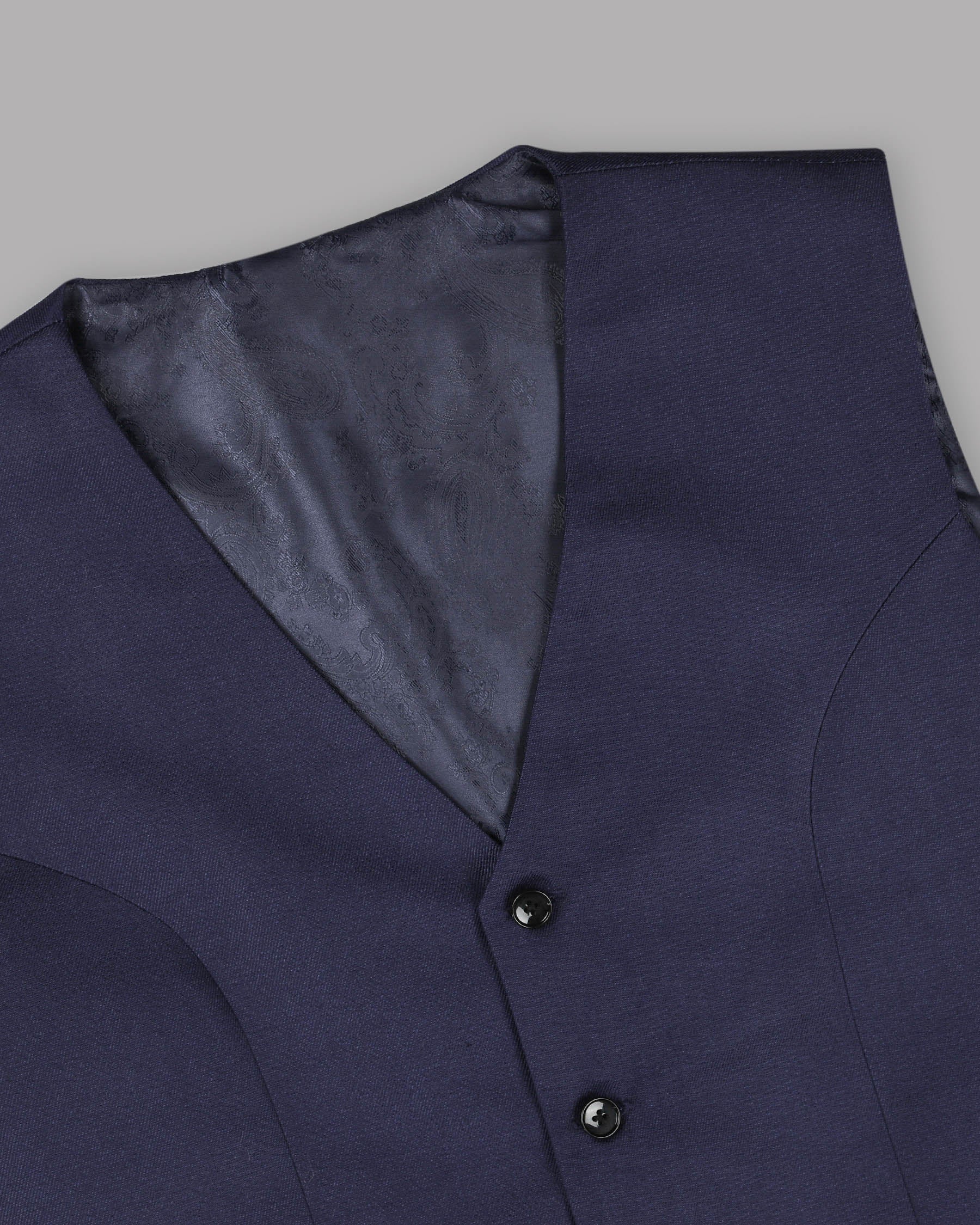 Indigo Premium Wool Blend Waistcoat V810-40, V810-54, V810-56, V810-36, V810-46, V810-60, V810-38, V810-42, V810-44, V810-48, V810-50, V810-58, V810-52