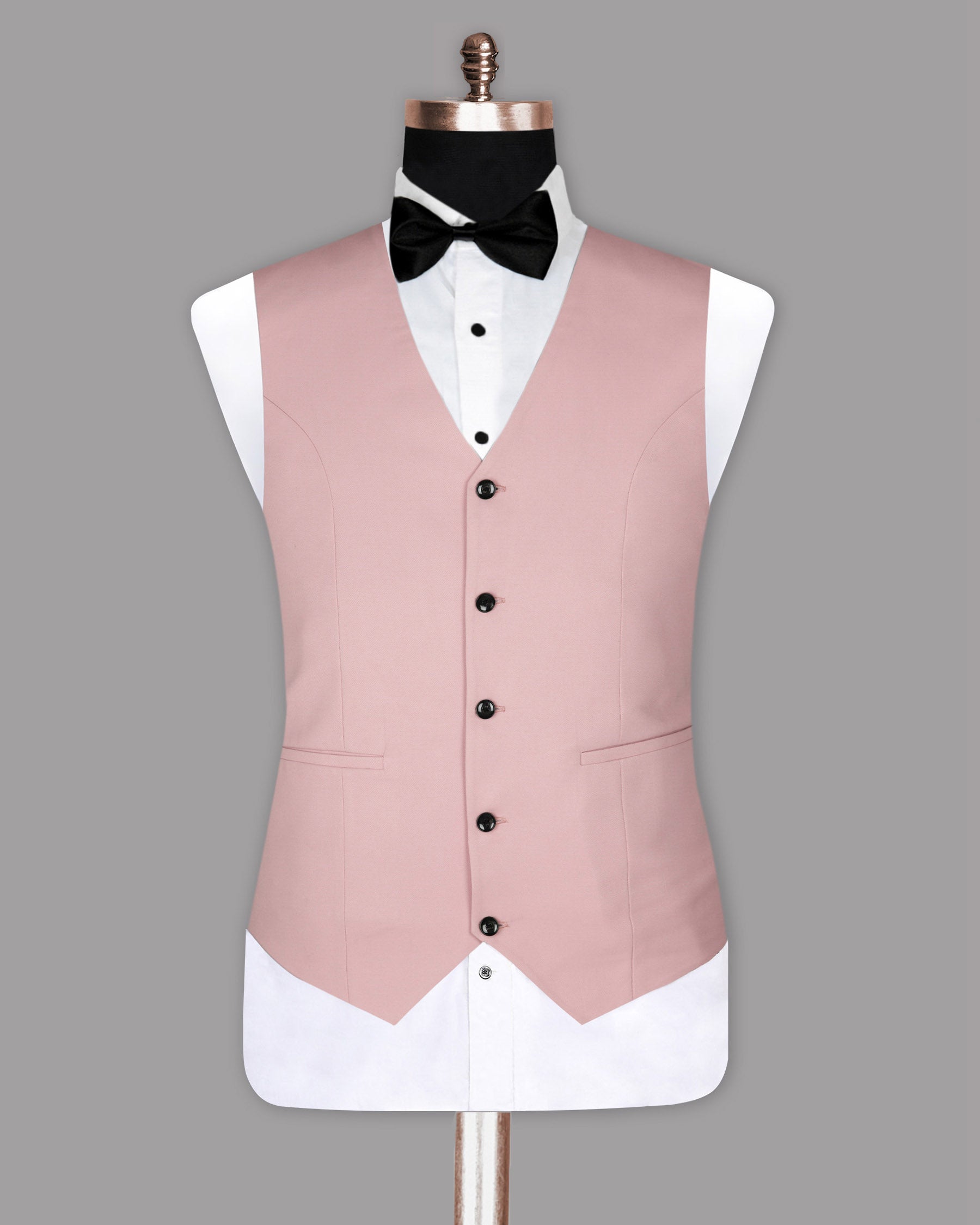 Peach Wool Blend Dinner Waistcoat V834-36, V834-38, V834-40, V834-42, V834-44, V834-54, V834-48, V834-50, V834-52, V834-56, V834-58, V834-60, V834-46