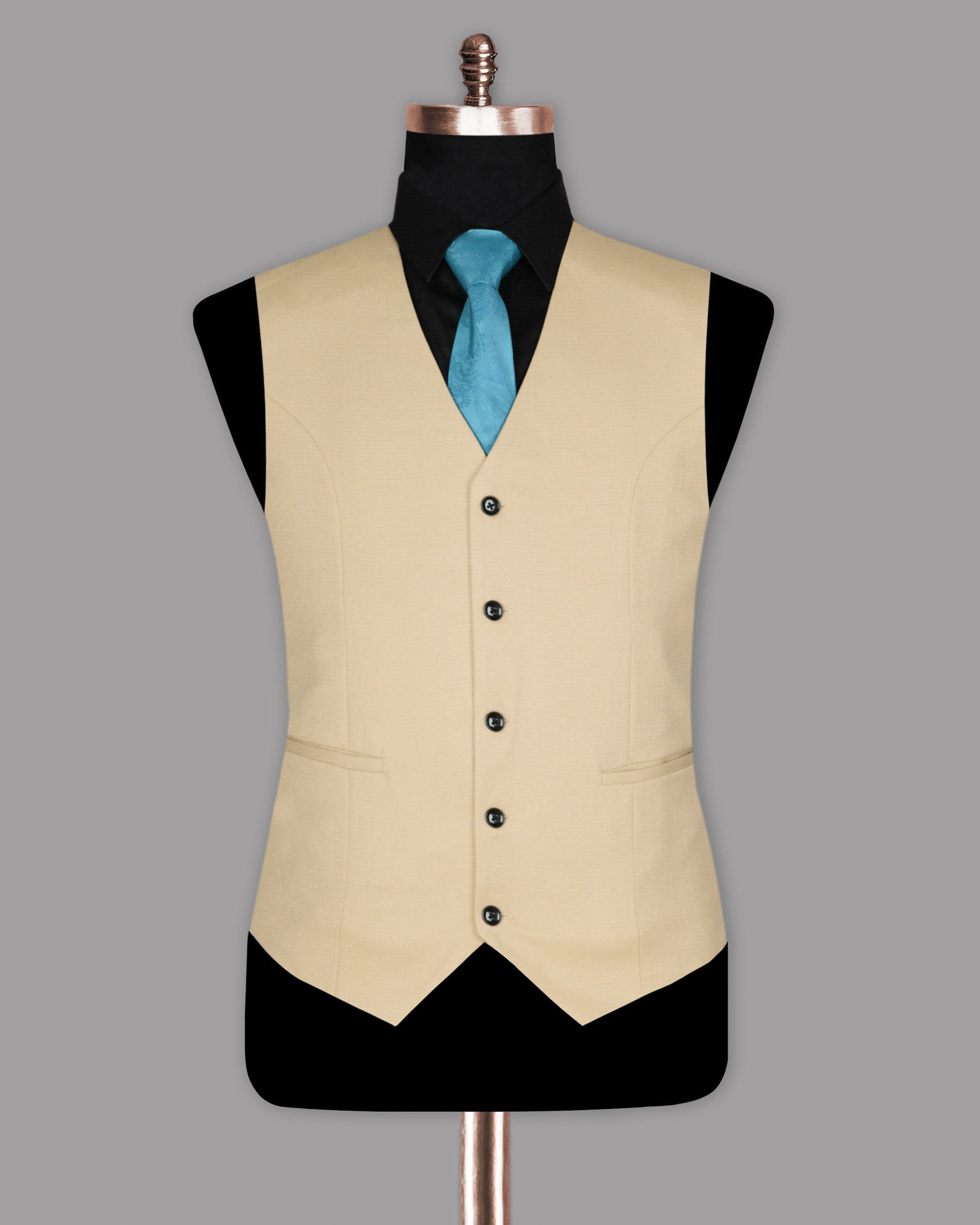 Cream Premium Wool Blend Waistcoat V855-50, V855-42, V855-48, V855-58, V855-60, V855-46, V855-44, V855-38, V855-40, V855-36, V855-52, V855-54, V855-56