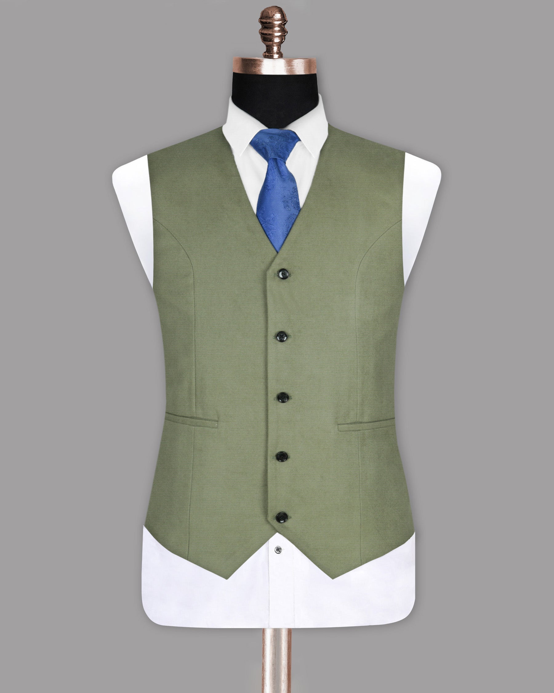 Crocodile Green Heavyweight Premium Cotton Winter Waistcoat V918-50, V918-52, V918-60, V918-48, V918-54, V918-36, V918-38, V918-40, V918-42, V918-44, V918-58, V918-46, V918-56