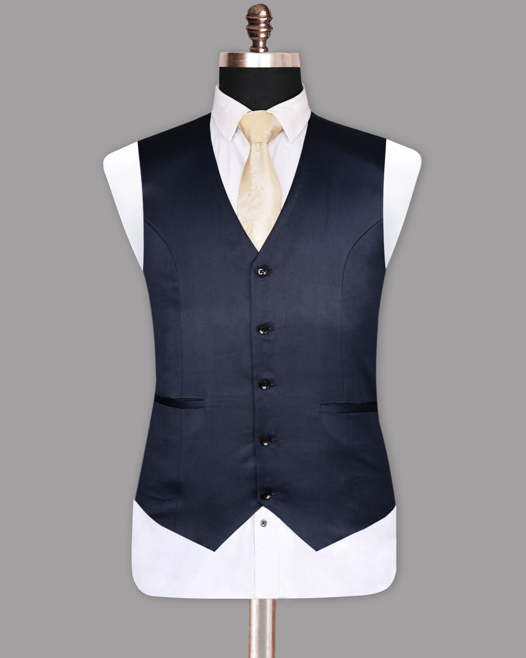 Navy Wool Rich Waistcoat V955-38, V955-60, V955-36, V955-48, V955-54, V955-52, V955-42, V955-56, V955-40, V955-50, V955-44, V955-46, V955-58