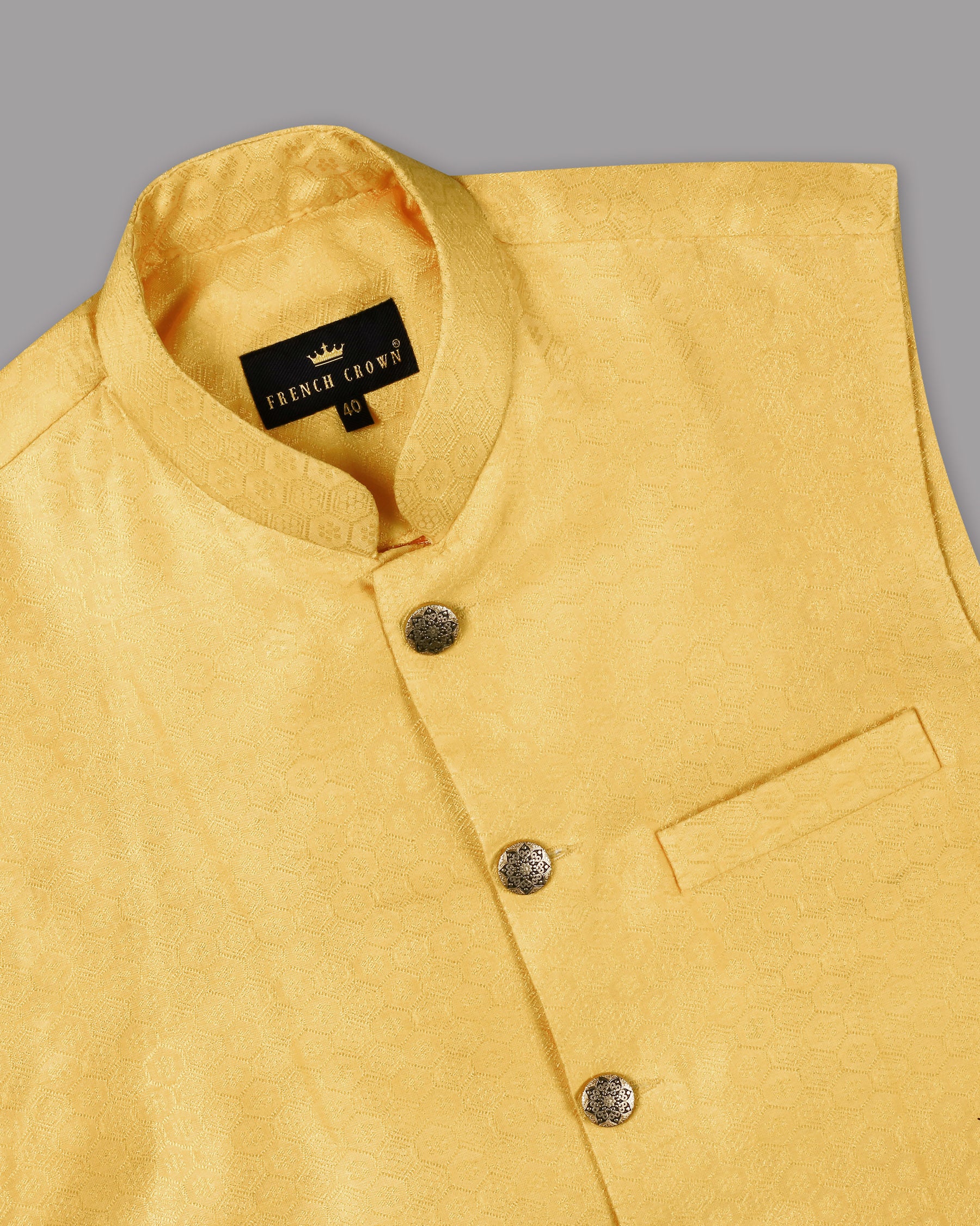 Chardonnay Jacquard Patterned Designer Nehru jacket WC1160-36, WC1160-38, WC1160-40, WC1160-42, WC1160-44, WC1160-46, WC1160-50, WC1160-48, WC1160-52, WC1160-54, WC1160-56, WC1160-58, WC1160-60