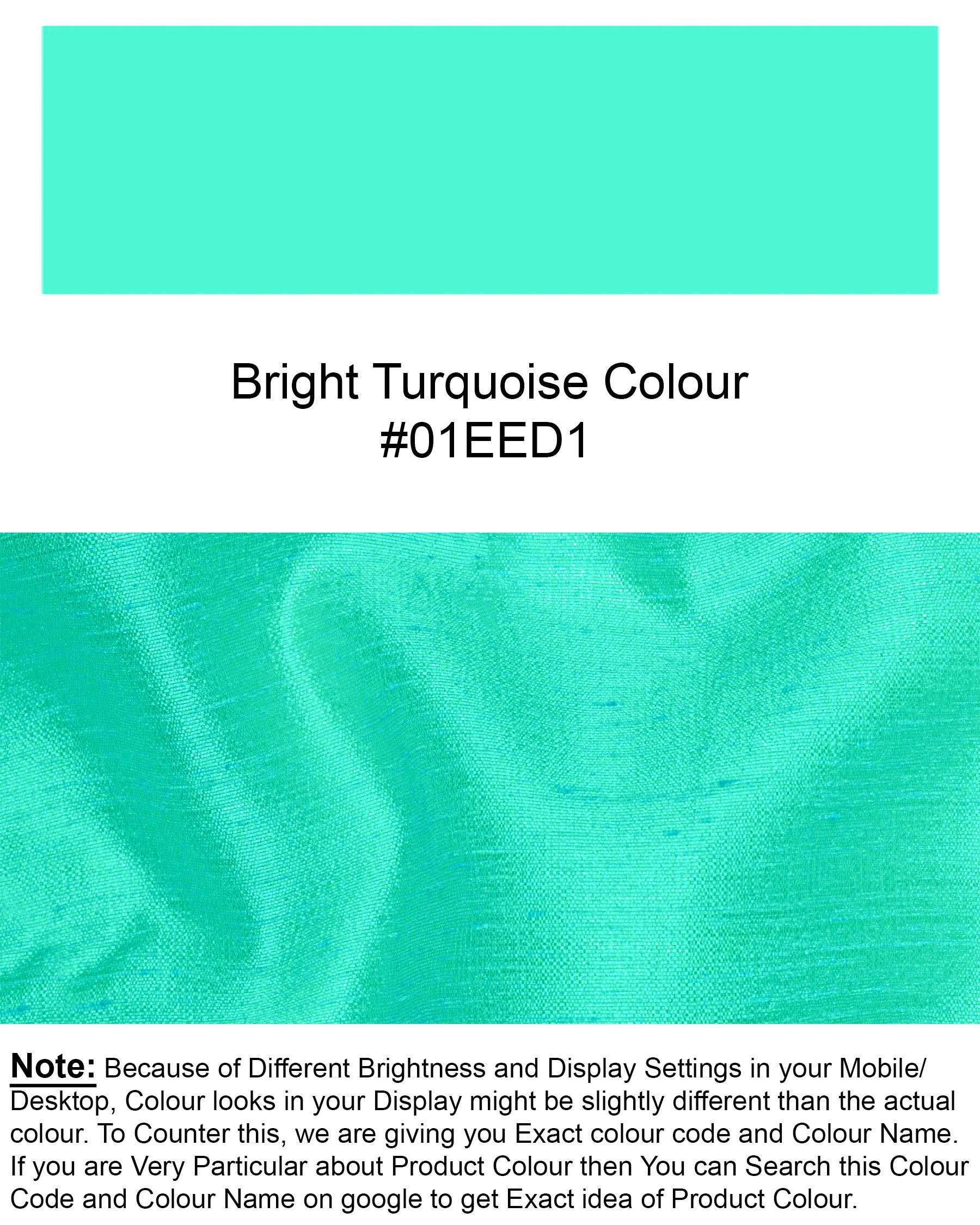Bright Turquoise Super Soft Nehru Jacket WC1640-36, WC1640-38, WC1640-40, WC1640-42, WC1640-44, WC1640-46, WC1640-48, WC1640-50, WC1640-52, WC1640-54, WC1640-56, WC1640-58, WC1640-60