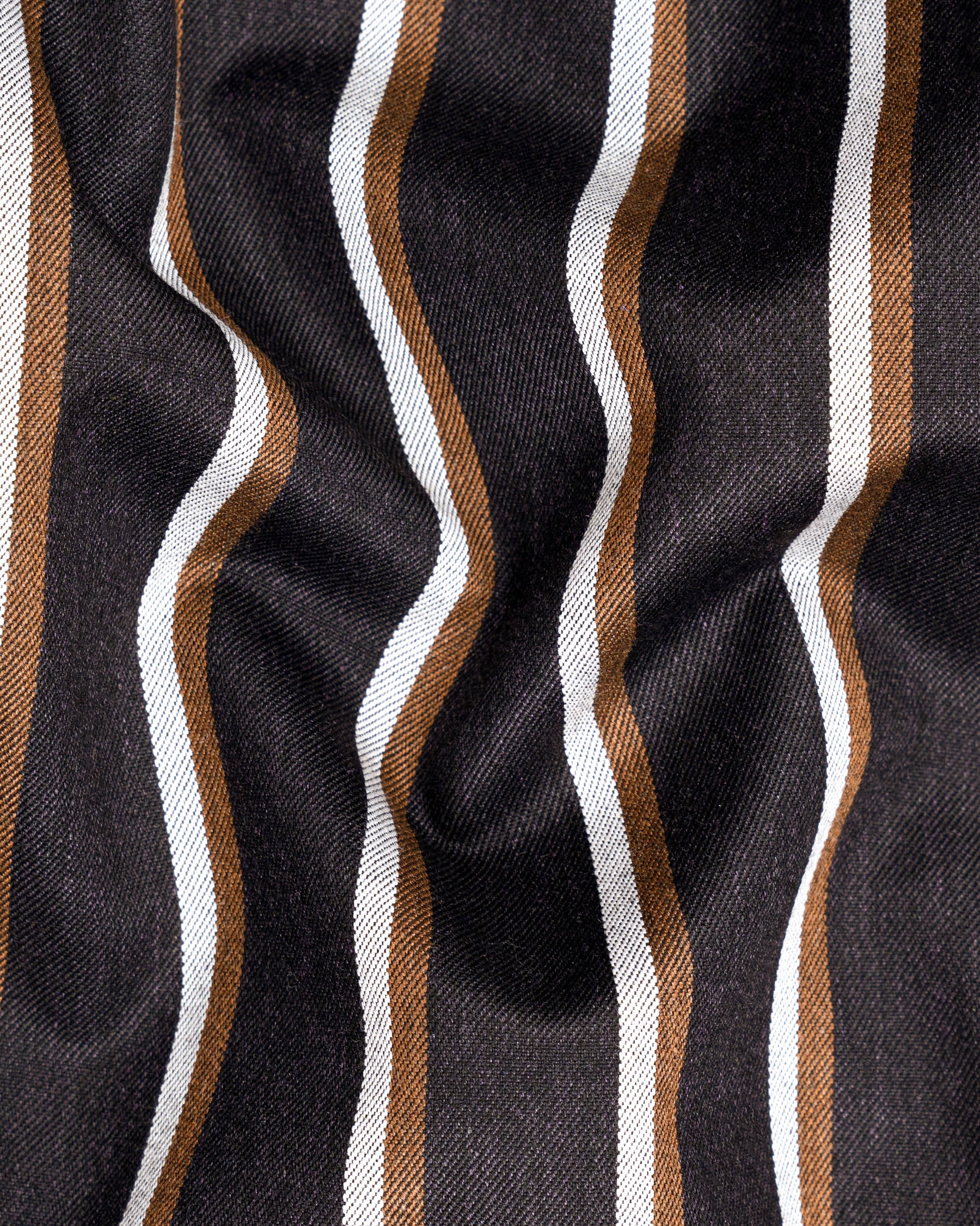 Thunder Brown Striped Nehru Jacket WC1777-36, WC1777-38, WC1777-40, WC1777-42, WC1777-44, WC1777-46, WC1777-48, WC1777-50, WC1777-52, WC1777-54, WC1777-56, WC1777-58, WC1777-60