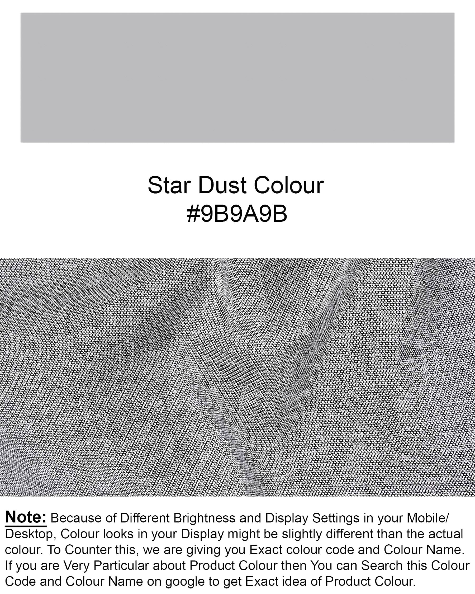 Star Dust Gray Cotton Nehru Jacket WC1957-36, WC1957-38, WC1957-40, WC1957-42, WC1957-44, WC1957-46, WC1957-48, WC1957-50, WC1957-52, WC1957-54, WC1957-56, WC1957-58, WC1957-60