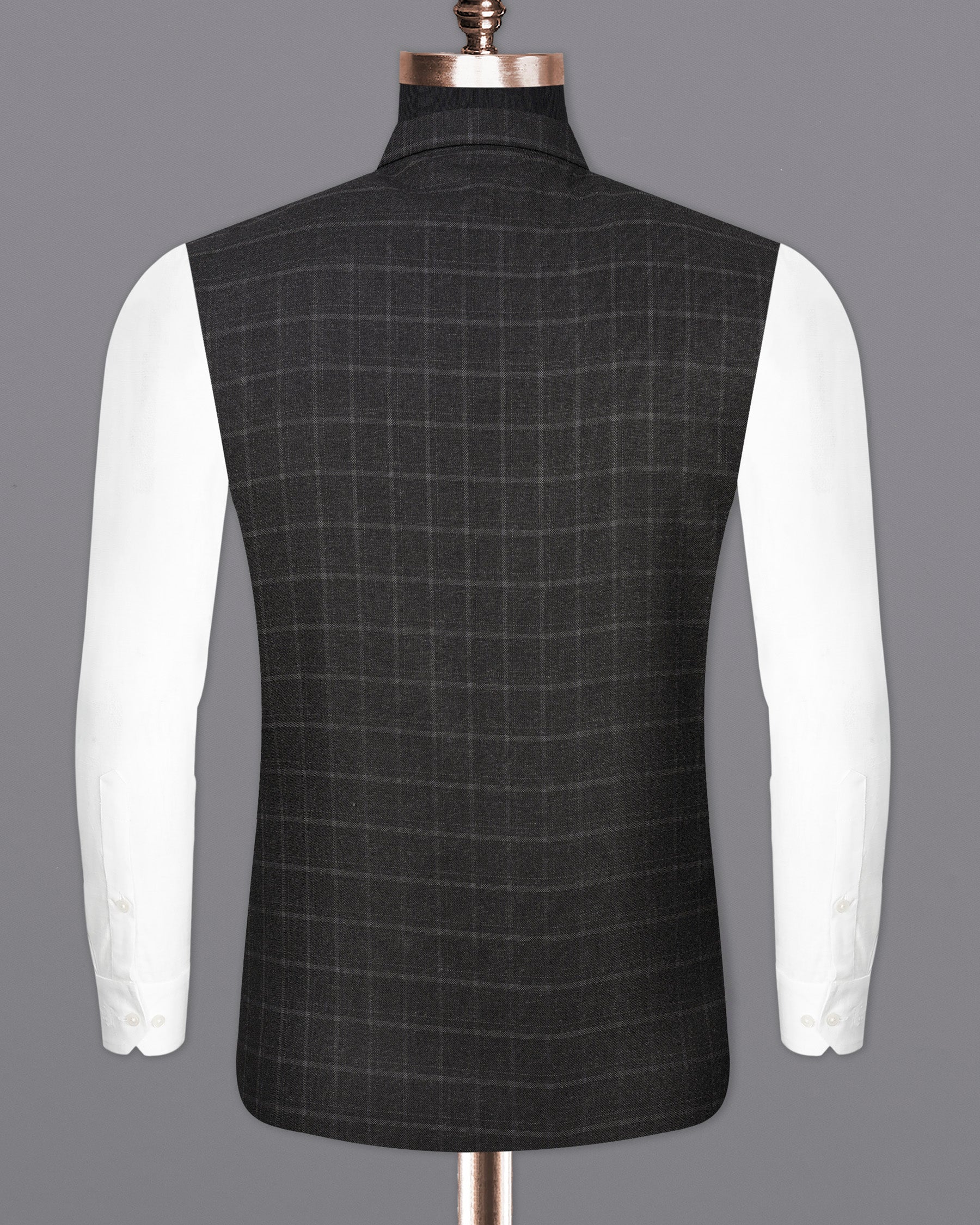 Zeus Light Black Nehru Jacket WC2033-36, WC2033-38, WC2033-40, WC2033-42, WC2033-44, WC2033-46, WC2033-48, WC2033-50, WC2033-52, WC2033-54, WC2033-56, WC2033-58, WC2033-60