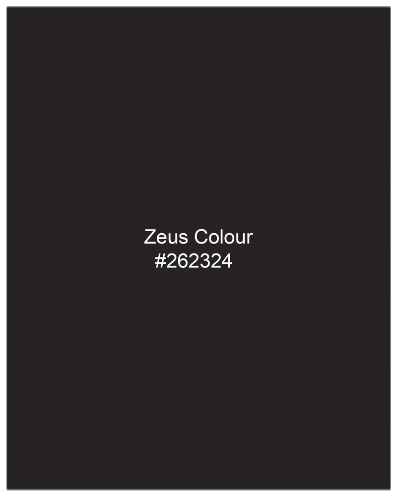 Zeus Light Black Nehru Jacket WC2033-36, WC2033-38, WC2033-40, WC2033-42, WC2033-44, WC2033-46, WC2033-48, WC2033-50, WC2033-52, WC2033-54, WC2033-56, WC2033-58, WC2033-60