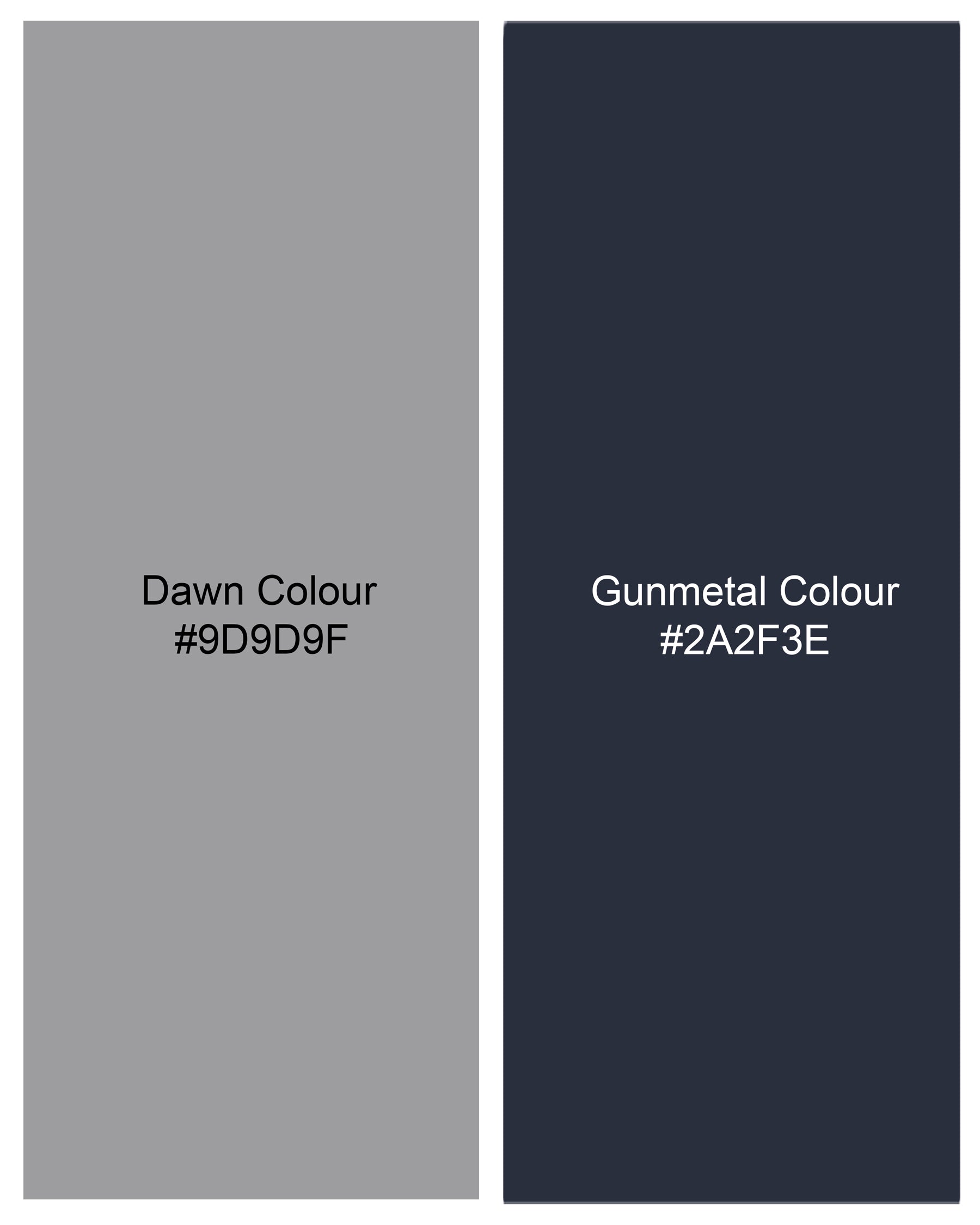 Dawn Gray and Gunmetal Navy Blue Subtle Textured Premium Cotton Designer Nehru Jacket  WC2181-36, WC2181-38, WC2181-40, WC2181-42, WC2181-44, WC2181-46, WC2181-48, WC2181-50, WC2181-52, WC2181-54, WC2181-56, WC2181-58, WC2181-60