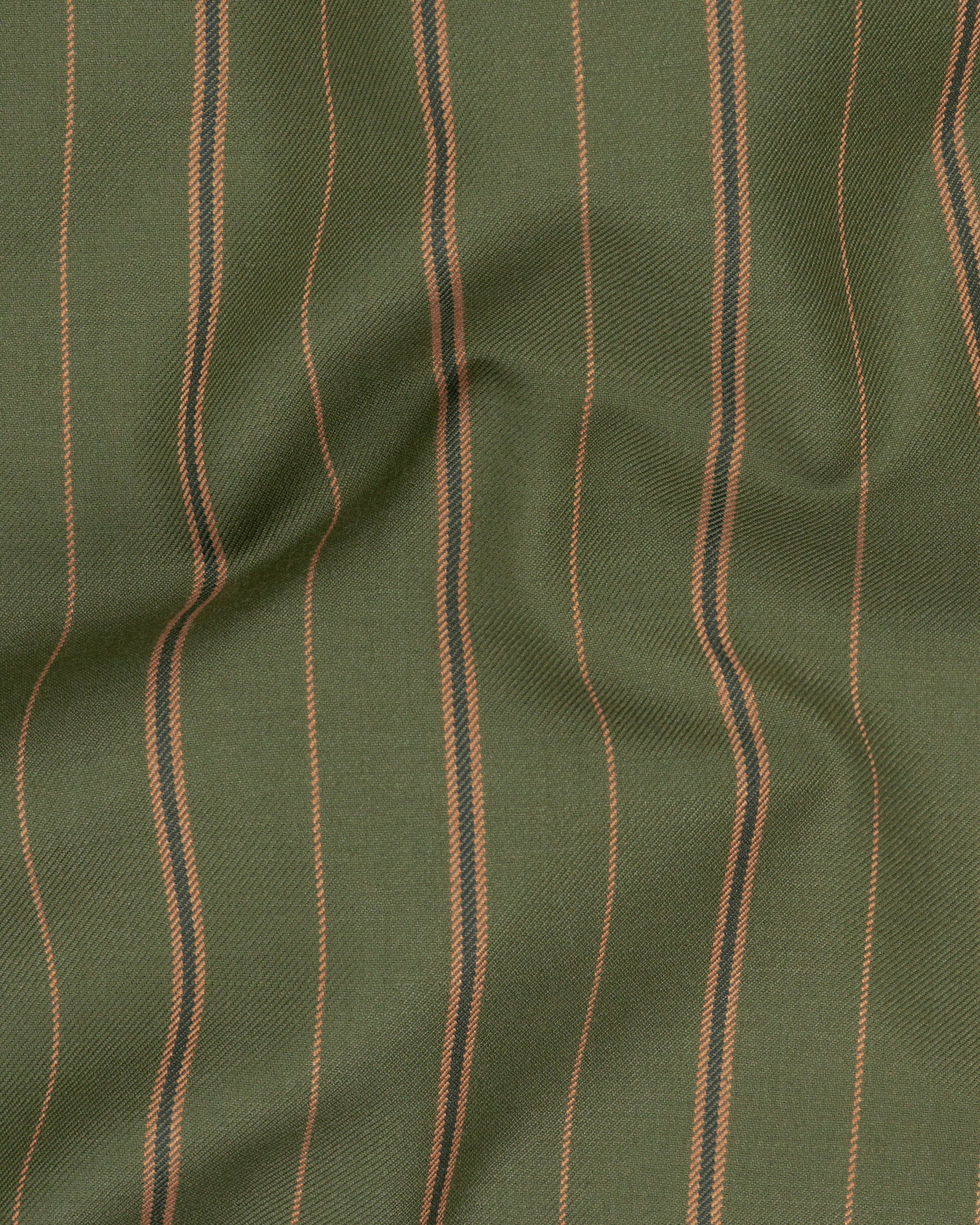 Vampire Green Striped Nehru Jacket WC2248-36, WC2248-38, WC2248-40, WC2248-42, WC2248-44, WC2248-46, WC2248-48, WC2248-50, WC2248-52, WC2248-54, WC2248-56, WC2248-58, WC2248-60