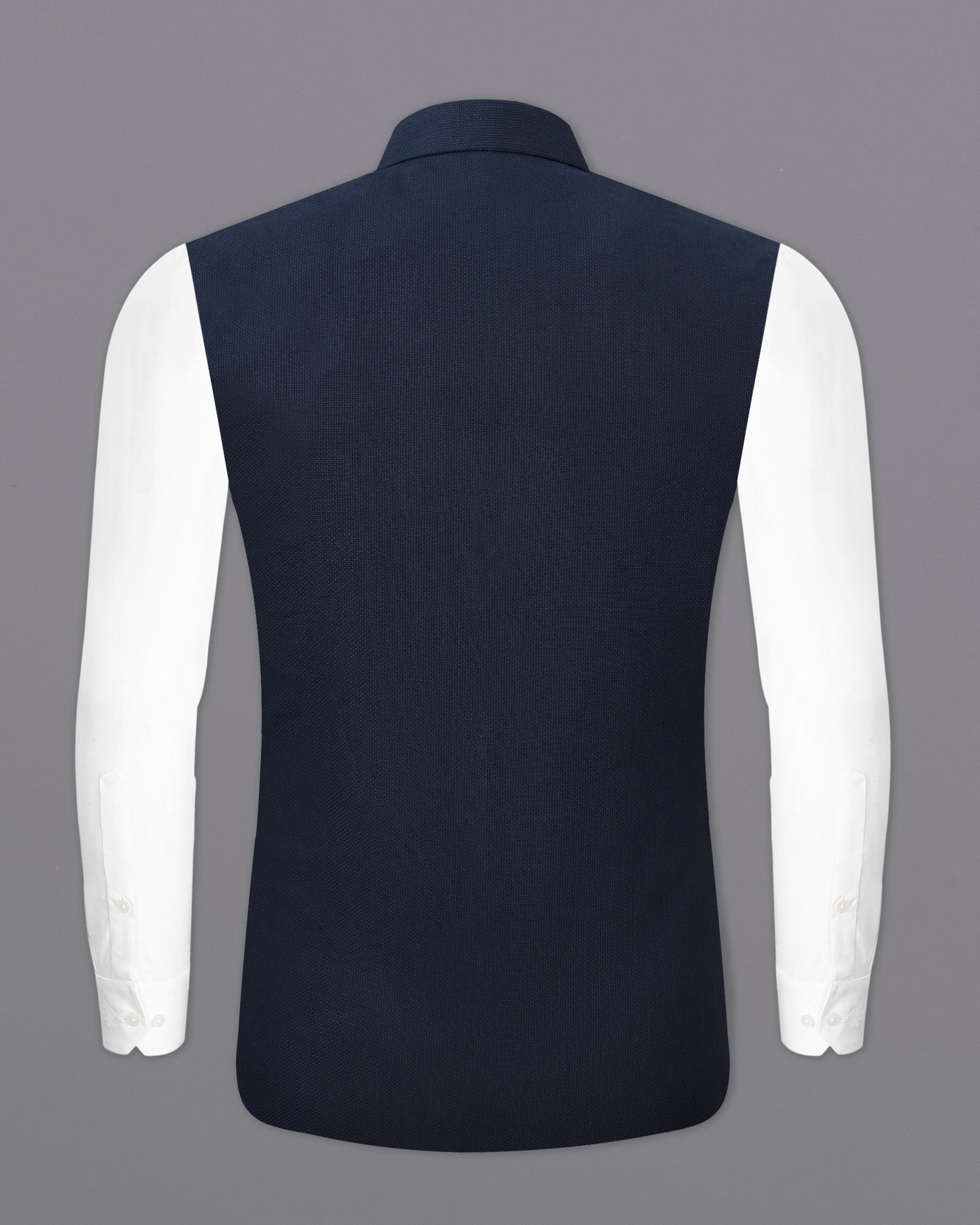 Firefly Navy Blue Premium Cotton Nehru Jacket WC2504-38, WC2504-39, WC2504-40, WC2504-42, WC2504-44, WC2504-46, WC2504-48, WC2504-50, WC2504-52