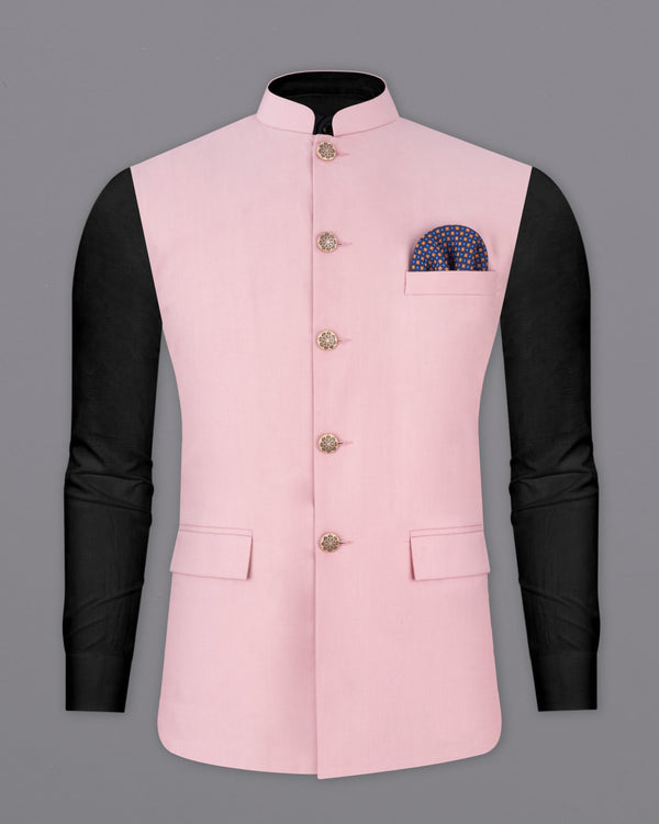 Beauty Bush Pink Designer Nehru Jacket WC2549-36, WC2549-38, WC2549-40, WC2549-42, WC2549-44, WC2549-46, WC2549-48, WC2549-50, WC2549-52, WC2549-54, WC2549-54, WC2549-58, WC2549-60