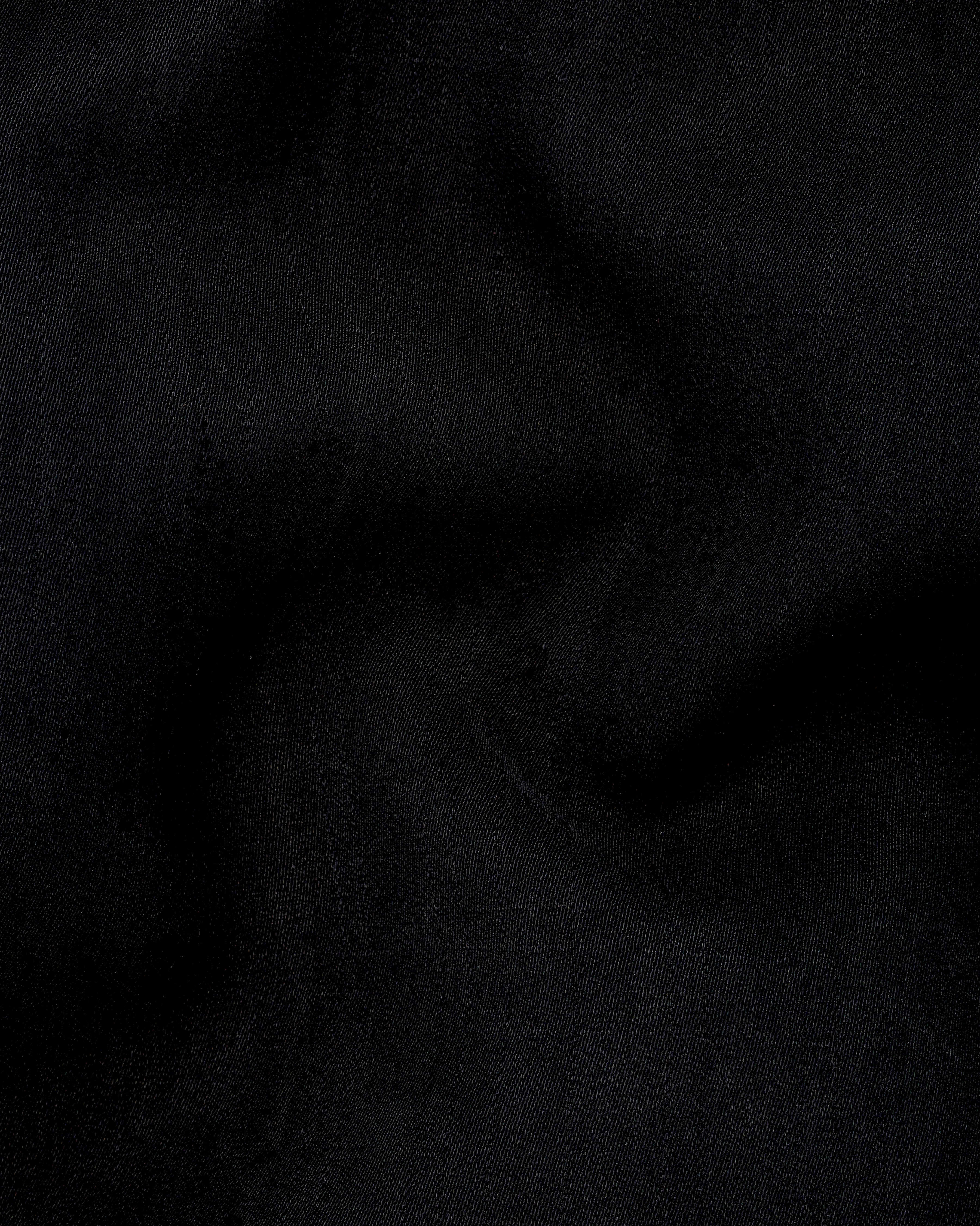 Korean Black textured Nehru Jacket WC2554-36, WC2554-38, WC2554-40, WC2554-42, WC2554-44, WC2554-46, WC2554-48, WC2554-50, WC2554-52, WC2554-54, WC2554-55, WC2554-58, WC2554-60