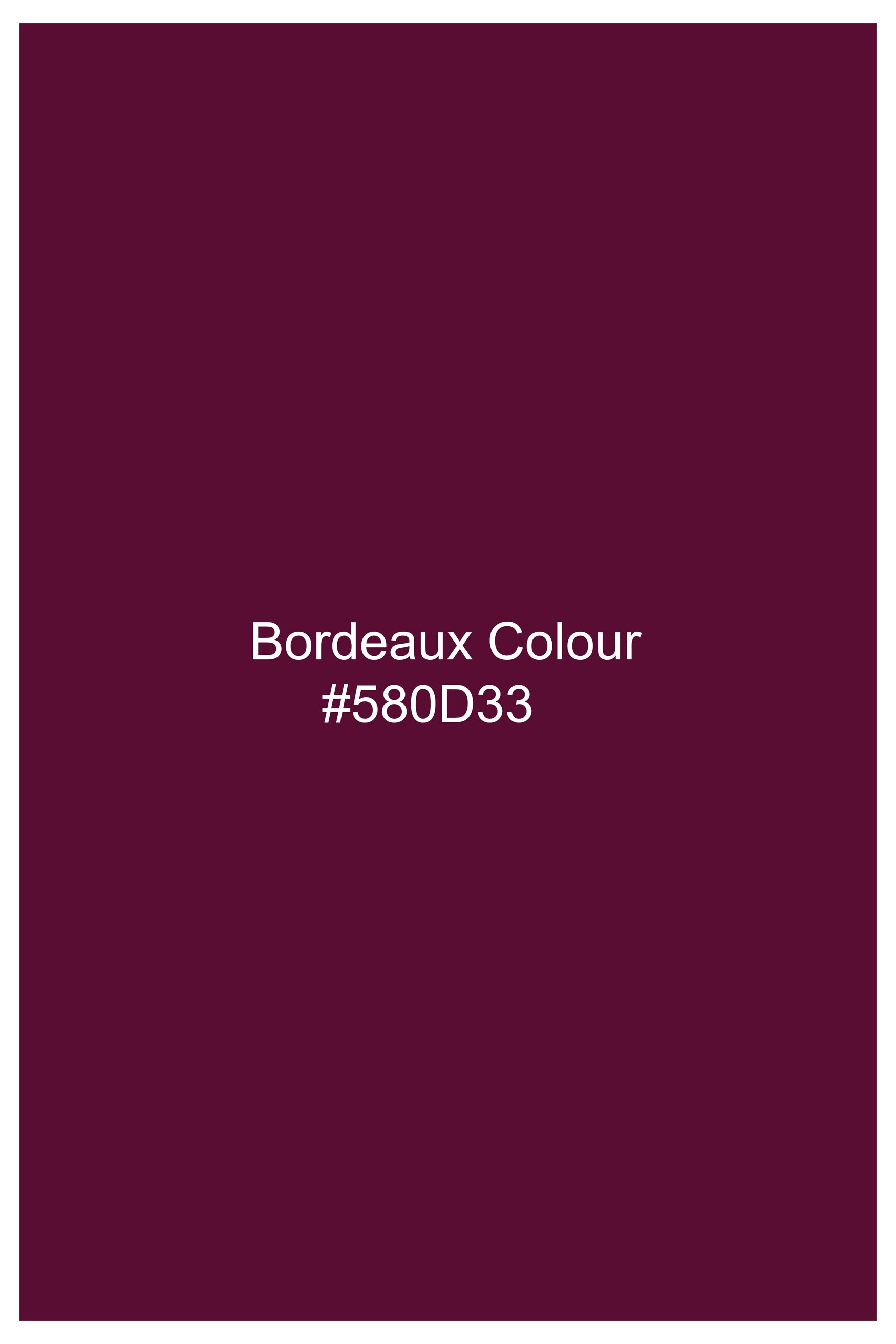 Bordeaux Wine Viscose Embroidered With Tikki Work Designer Nehru Jacket