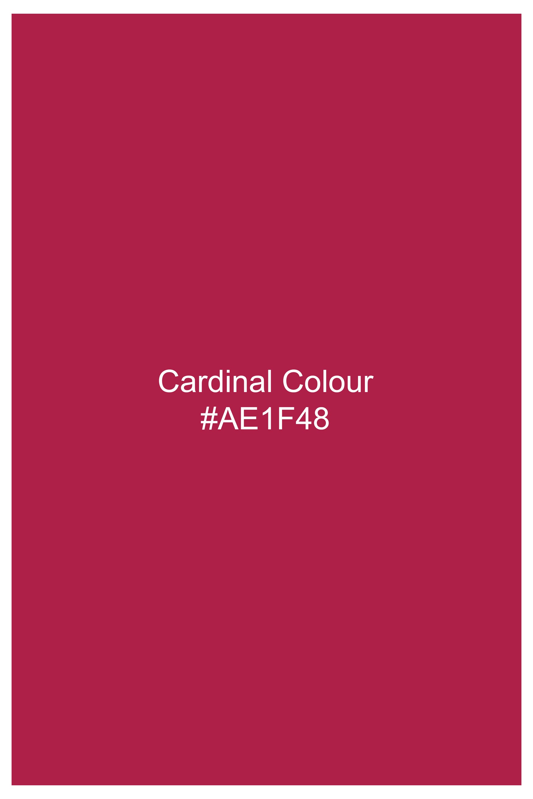 Cardinal Pink Viscose Embroidered With Tikki Work Designer Nehru Jacket
