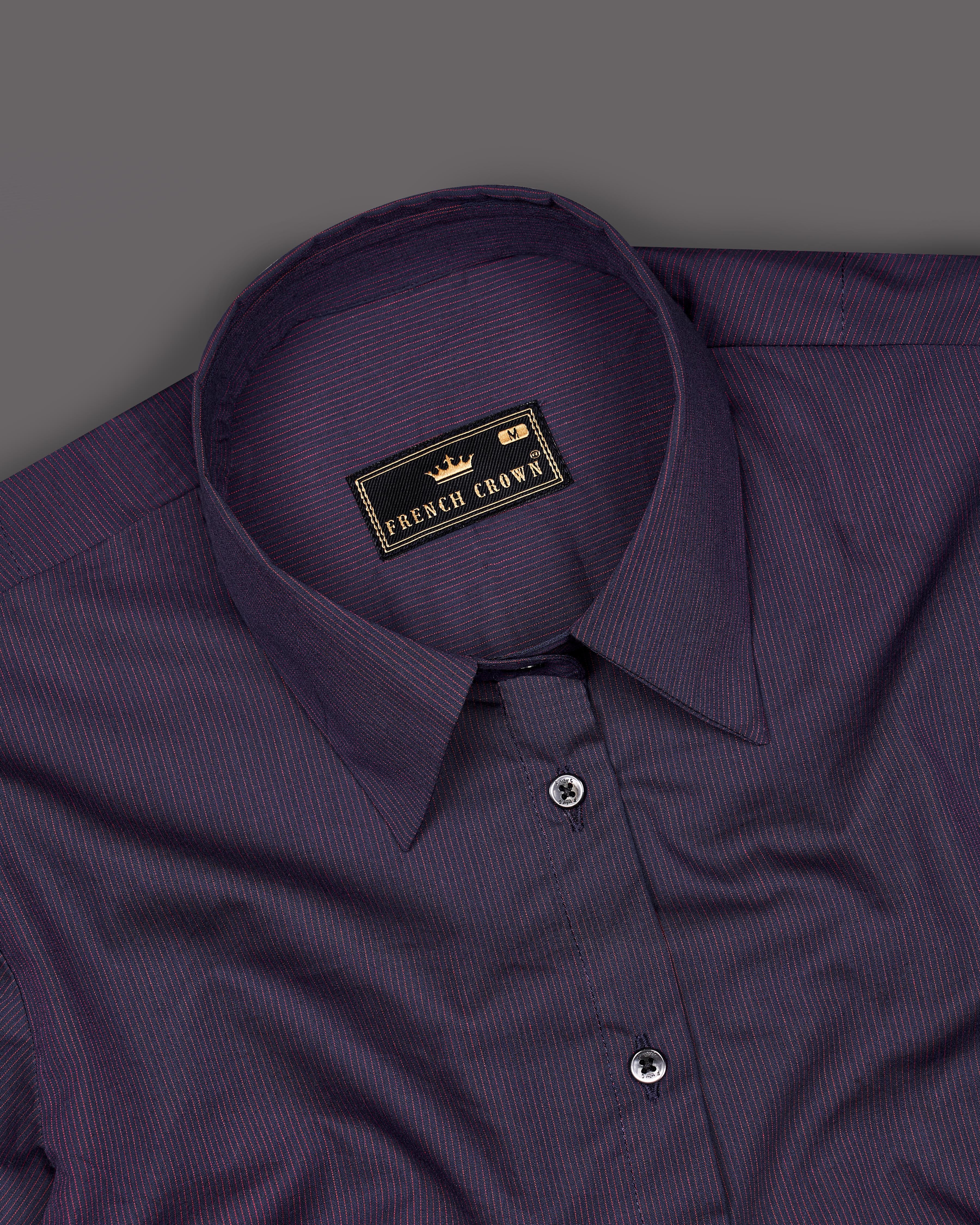 Thunder Violet Premium Cotton Shirt WS038-BLK-32, WS038-BLK-34, WS038-BLK-36, WS038-BLK-38, WS038-BLK-40, WS038-BLK-42