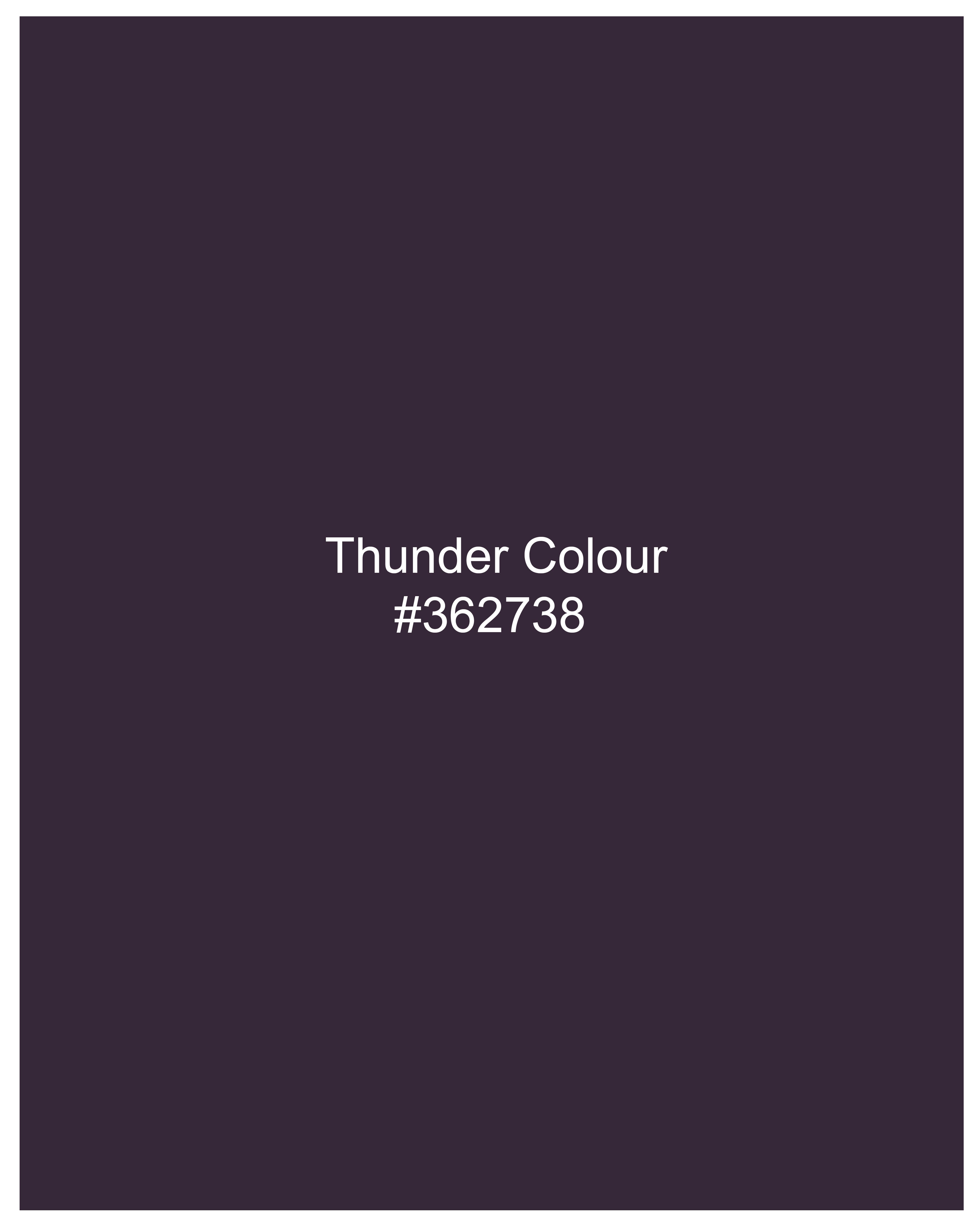 Thunder Violet Premium Cotton Shirt WS038-BLK-32, WS038-BLK-34, WS038-BLK-36, WS038-BLK-38, WS038-BLK-40, WS038-BLK-42