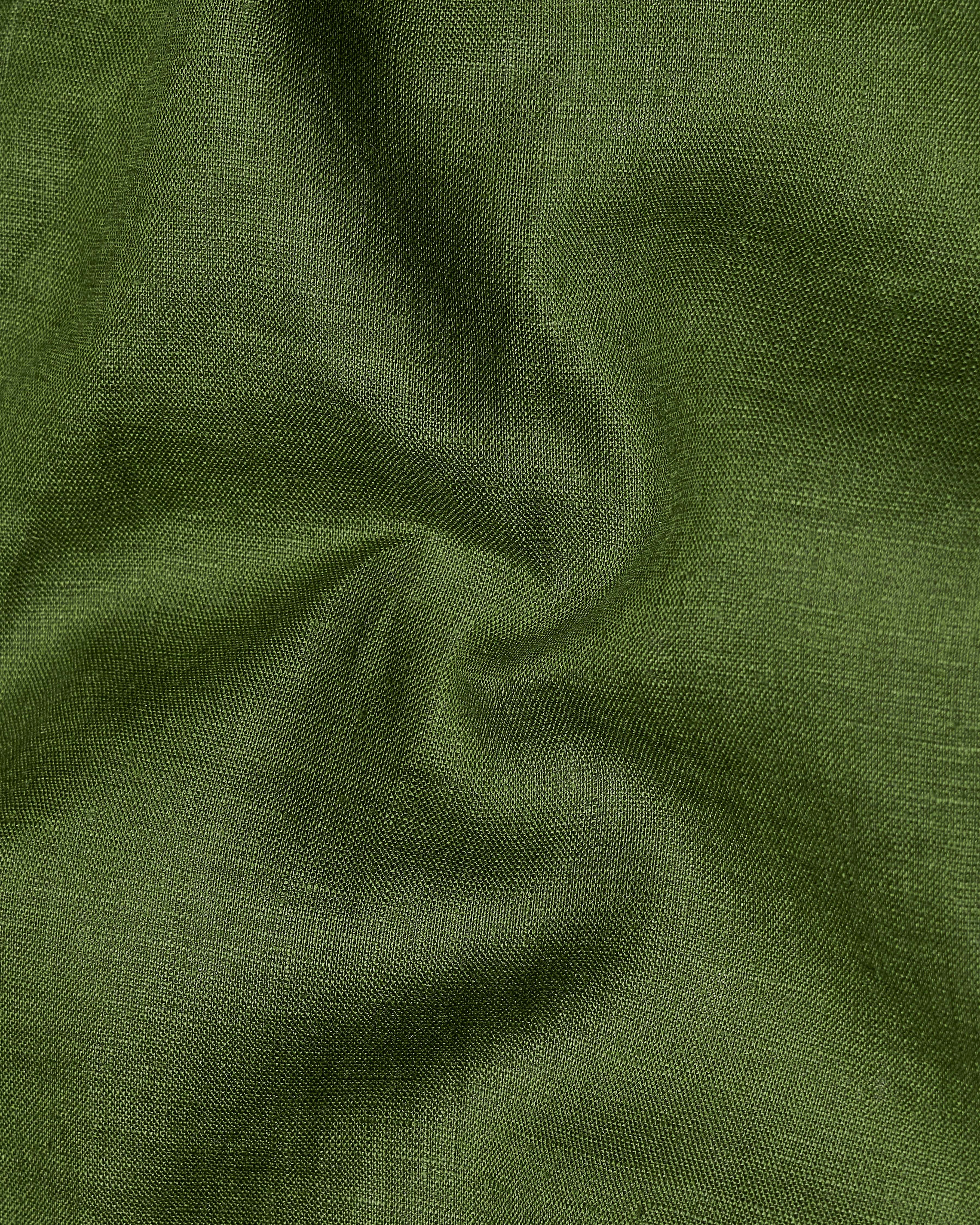 Asparagus Green Premium Linen Shirt