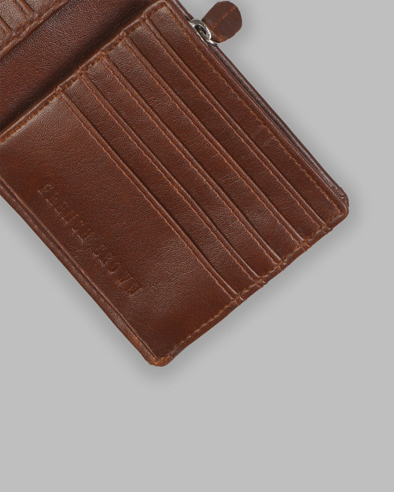 Tan Vegan Leather 18 Card Holders Handcrafted Wallet WT07